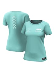 Fanatics Womens Green 100% Cotton Formula 1 Miami Beat The Street Graphic T-Shirt - Image 1 of 3