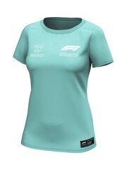 Fanatics Womens Green 100% Cotton Formula 1 Miami Beat The Street Graphic T-Shirt - Image 2 of 3