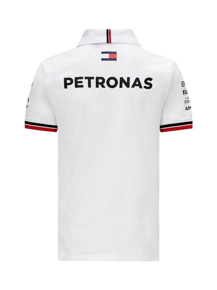 Fanatics Mercedes AMG Petronas F1 2021 Team White Polo Shirt - Image 3 of 3