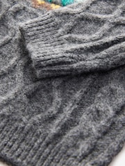 Grey Fairisle Pattern Knitted Jumper (3mths-7yrs) - Image 8 of 8