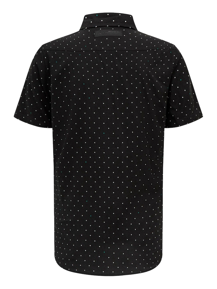 Fanatics Mercedes AMG Petronas F1 Polka Dot Black Shirt - Image 2 of 3