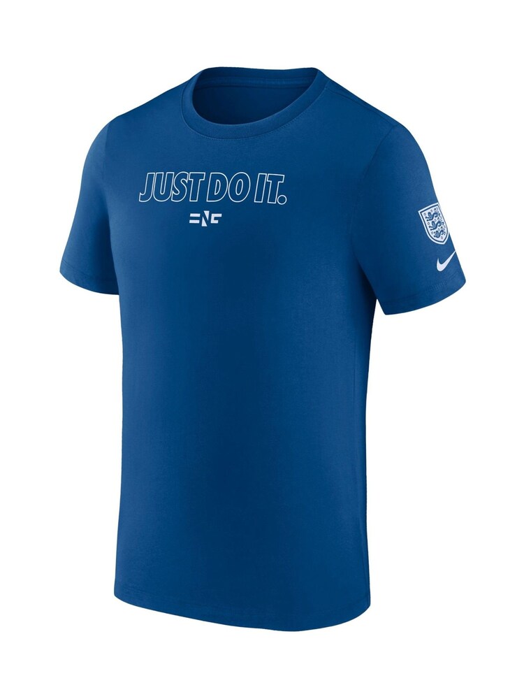 Nike Blue England Womens Just Do It 100% Cotton T-Shirt - Image 2 of 3
