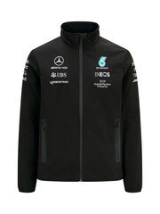 Fanatics Mercedes AMG Petronas F1 2021 Team Softshell Black Jacket - Image 2 of 3