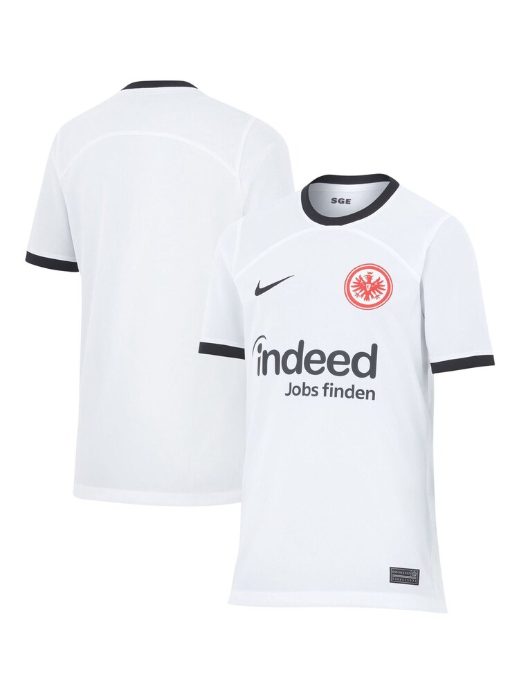 Nike White Eintracht Frankfurt 3rd Stadium Shirt - 2023-24 Kids - Image 1 of 3