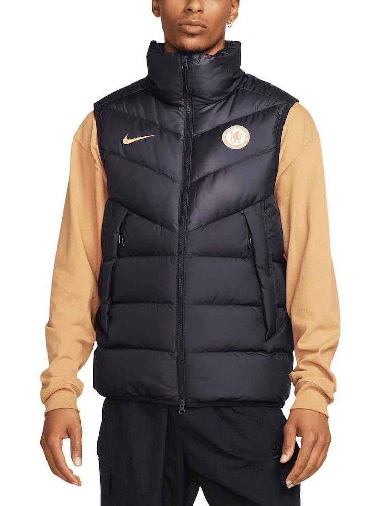 Nike Blue Chelsea Down Fill Gilet - Image 1 of 3
