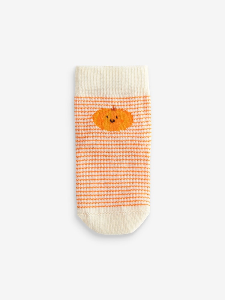 Orange Pumpkin Halloween 2 Pack Baby Socks (0mths-2yrs) - Image 3 of 3