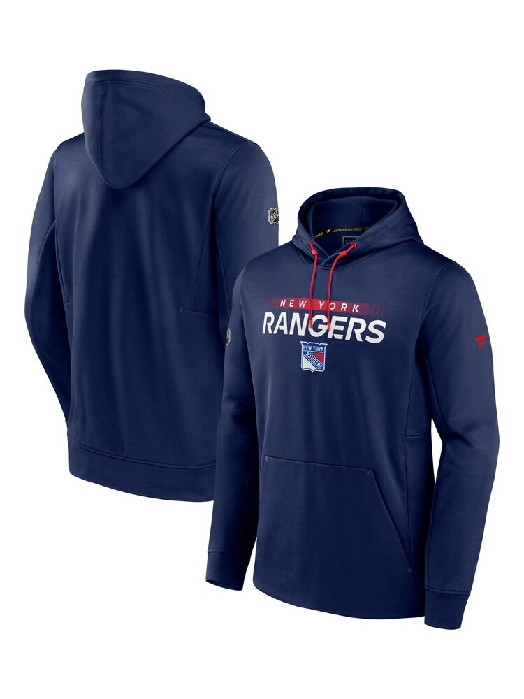 Fanatics Blue NHL New York Rangers Authentic Pro Performance Pullover Hoodie - Image 1 of 3