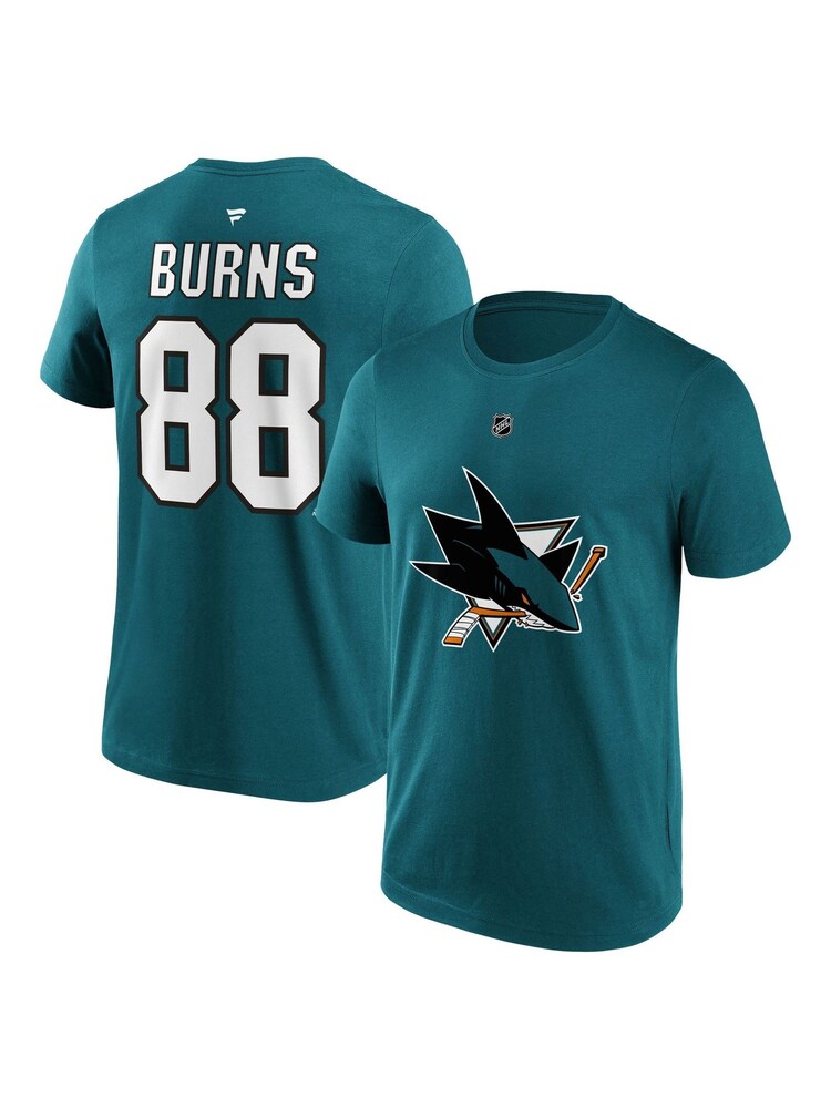 Fanatics Green 100% Cotton NHL San Jose Sharks Name and Number Graphic T-Shirt - Image 1 of 3