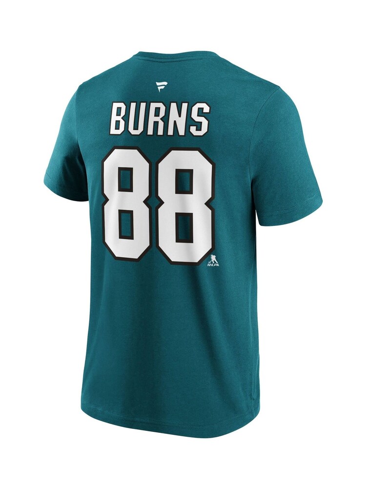 Fanatics Green 100% Cotton NHL San Jose Sharks Name and Number Graphic T-Shirt - Image 3 of 3