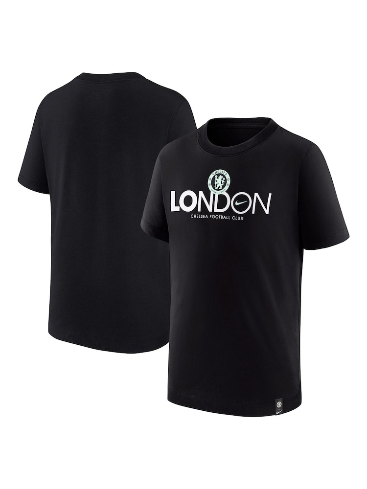 Nike Black Kids Chelsea Mercurial 100% Cotton T-Shirt - Image 1 of 3