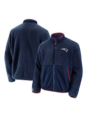 Fanatics Blue NFL New England Patriots Sherpa Fleece Jacket - Image 1 of 3