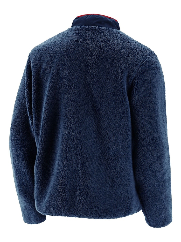 Fanatics Blue NFL New England Patriots Sherpa Fleece Jacket - Image 3 of 3