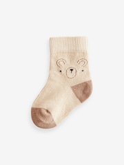 Neutral Bear Baby Socks 5 Pack (0mths-2yrs) - Image 2 of 6