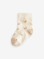 Neutral Bear Baby Socks 5 Pack (0mths-2yrs) - Image 3 of 6