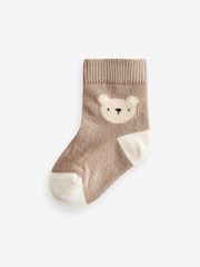 Neutral Bear Baby Socks 5 Pack (0mths-2yrs) - Image 6 of 6