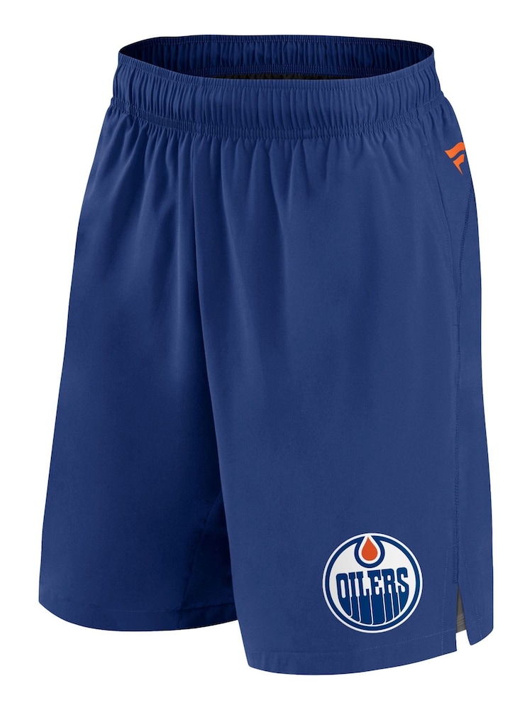 Fanatics Blue NHL Edmonton Oilers Authentic Pro Performance Shorts - Image 2 of 4