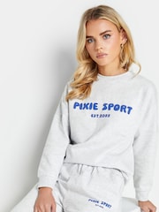 Grau meliert - PixieGirl Petite Sport 100% Cottton Sweater - Bild 2 von 6