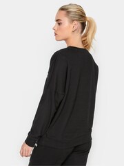 Schwarz - PixieGirl Petite Sport 100% Cottton Sweater - Bild 4 von 5