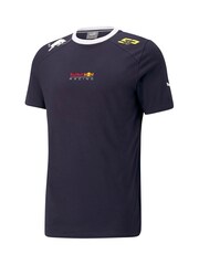 Fanatics Oracle Blue 100% Cotton Bull Racing Sergio Perez Logo T-Shirt - Image 2 of 3