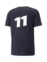 Fanatics Oracle Blue 100% Cotton Bull Racing Sergio Perez Logo T-Shirt - Image 3 of 3