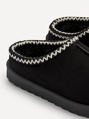 Linzi Black Tana Faux Suede Slip-On Slippers - Image 5 of 5