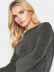 PixieGirl Petite Black Brillo Cowl Tie Back Dress - Image 4 of 4