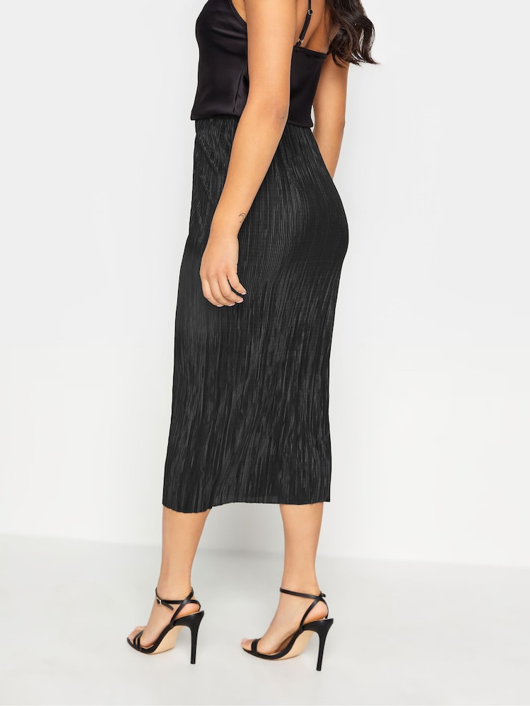 PixieGirl Petite Black Plisse Midaxi Skirt - Image 2 of 4