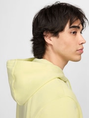 Lime/Vit - Nike Club Tröja Hoodie - Bild 5 av 8
