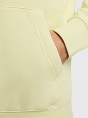 Lime/Vit - Nike Club Tröja Hoodie - Bild 6 av 8