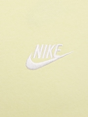 Lime/Vit - Nike Club Tröja Hoodie - Bild 8 av 8