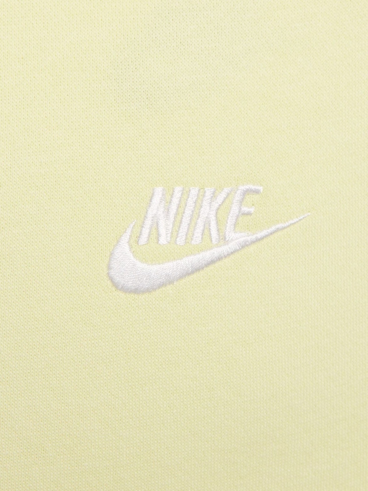 Lime/Vit - Nike Club Tröja Hoodie - Bild 8 av 8