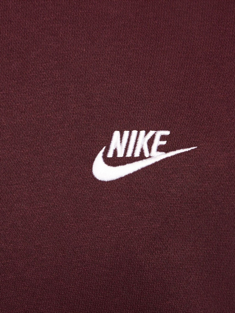 Nike Burgundy Crush Club Pullover Hoodie - Image 13 of 13 Nike Burgundy Crush Club Pullover Hoodie - Image 13 of 13