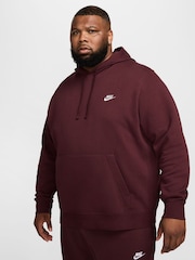 Nike Burgundy Crush Club Pullover Hoodie - Image 8 of 13