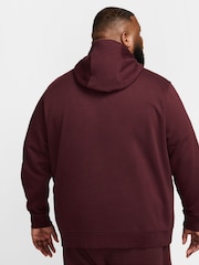 Nike Burgundy Crush Club Pullover Hoodie - Image 9 of 13