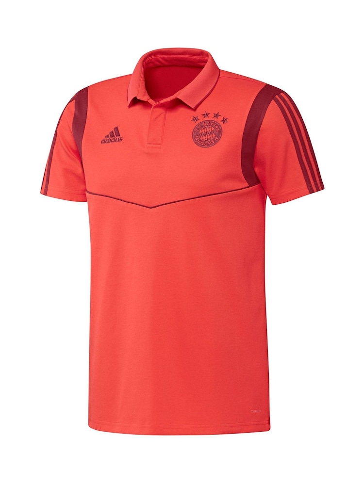 adidas Red FC Bayern Training Polo Shirt - Image 1 of 2