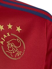 adidas Red Kids Ajax 100% Cotton Training Top - Image 4 of 5