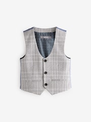 Grey Check Waistcoat - Image 1 of 4