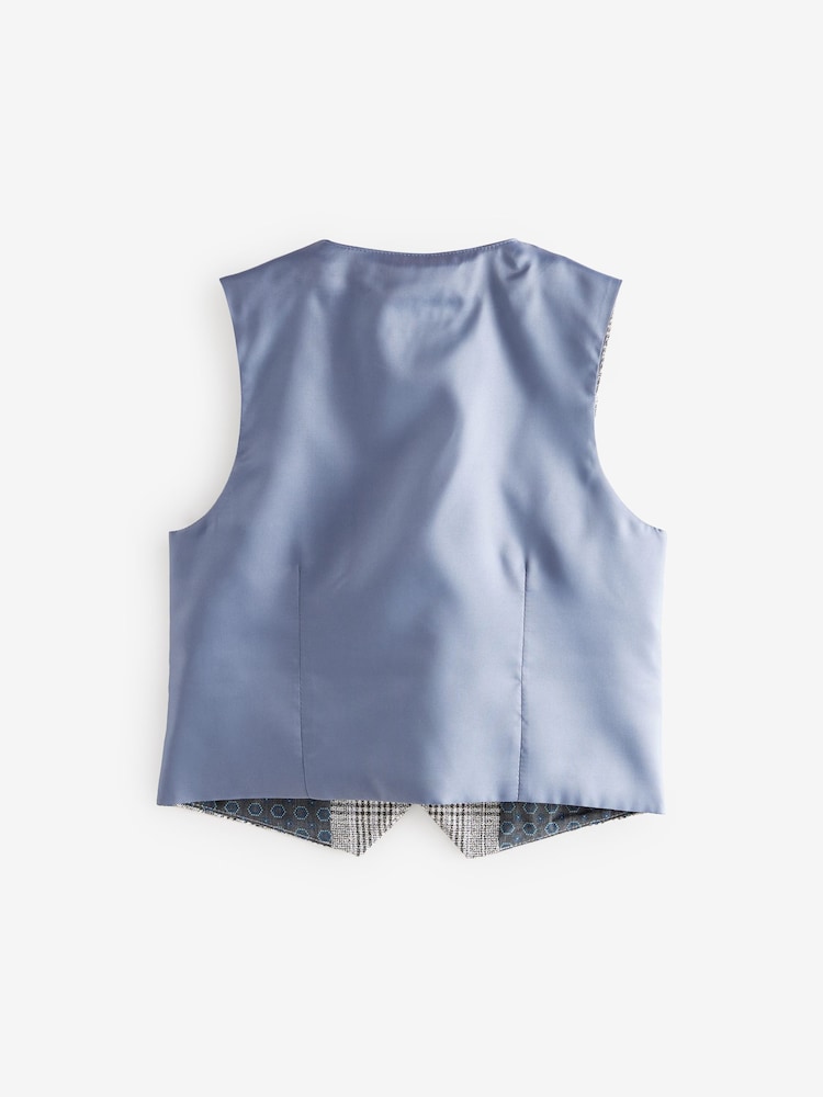 Grey Check Waistcoat - Image 2 of 4