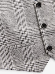 Grey Check Waistcoat - Image 3 of 4