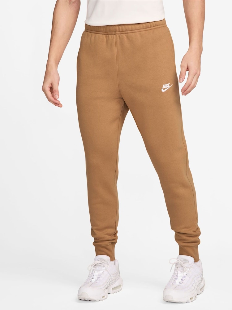 Nike Flax/White Club Joggers - Image 1 of 8
