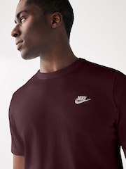 Nike Burgundy Crush Club T-Shirt - Image 3 of 3