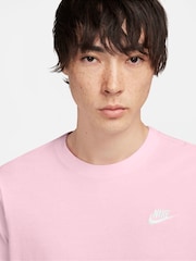 Nike Pink Foam 100% Cotton Club T-Shirt - Image 3 of 3