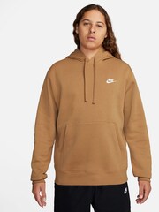 Nike Flax/White Club Pullover Hoodie - Image 1 of 4