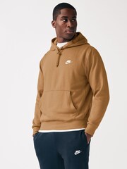 Nike Flax/White Club Pullover Hoodie - Image 2 of 4