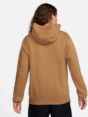 Nike Flax/White Club Pullover Hoodie - Image 3 of 4