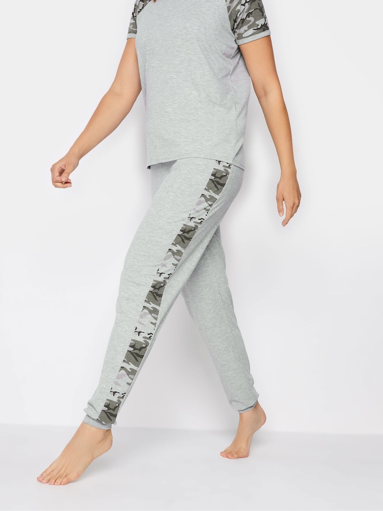 Long Tall Sally Grey Side Stripe Joggers - Image 1 of 4