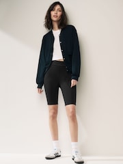 Black Ponte Cycling Shorts - Image 2 of 6