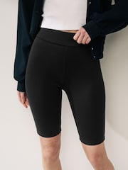 Black Ponte Cycling Shorts - Image 4 of 6
