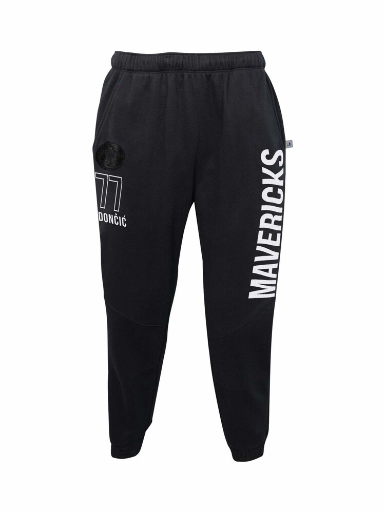 Fanatics NBA Dallas Mavericks Name & Number Luca Doncic Black Joggers - Image 1 of 5