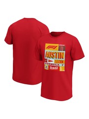 Fanatics Red Formula 1 Austin Hometown Graphic 100% Cotton T-Shirt - Image 1 of 3